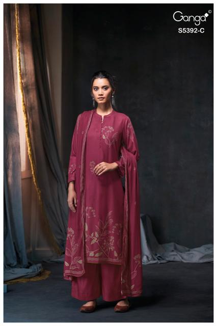 Ganga jovela 5392 branded dress materials wholesale in chennai